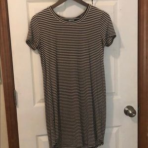 Cute shortsleeved simple dress with stripes